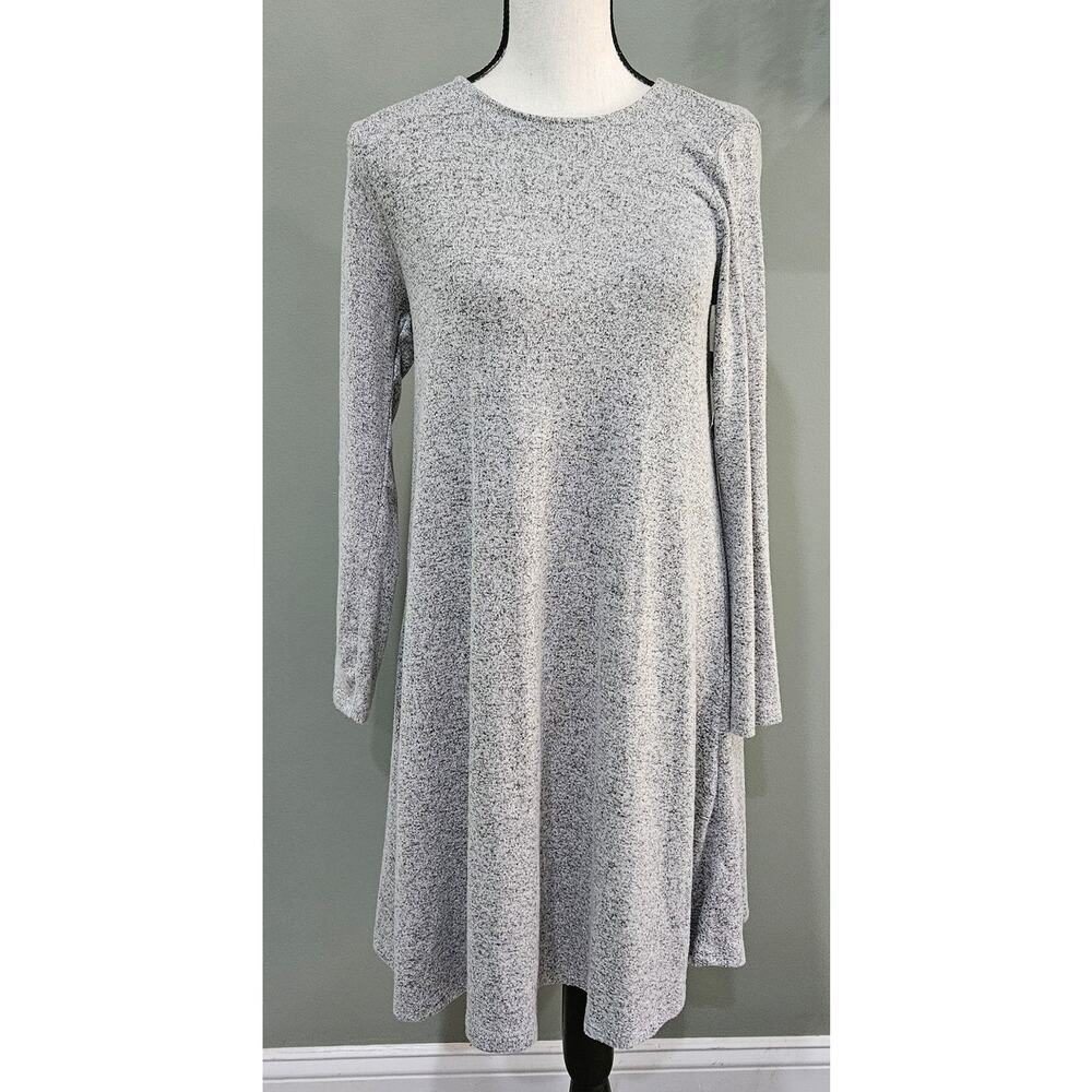 Old Navy Women's Extra Small Gray Long Sleeve‎ Knit Swing Dress NWT